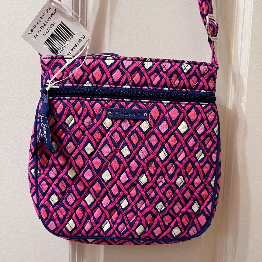NWT Vera Bradley Hipster Crossbody Katalina Pink FREE SHIPPING barbiecore